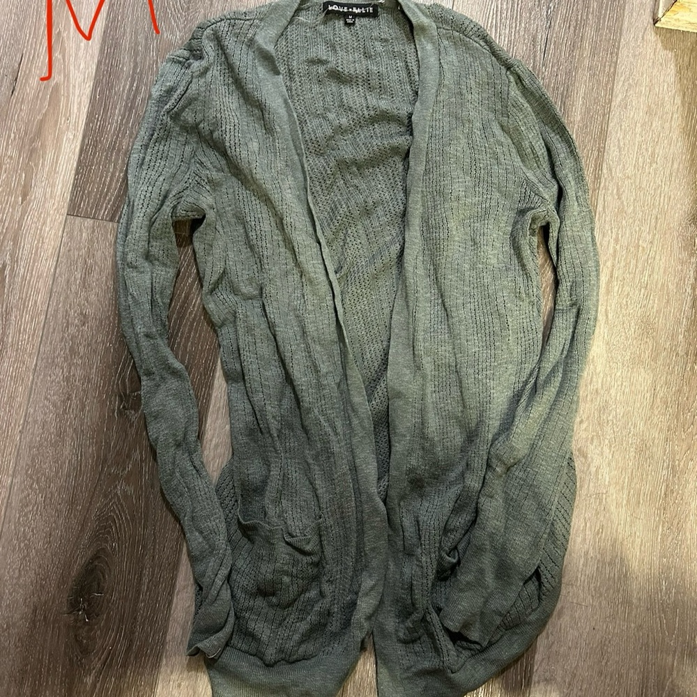 Olive Green Cardigan